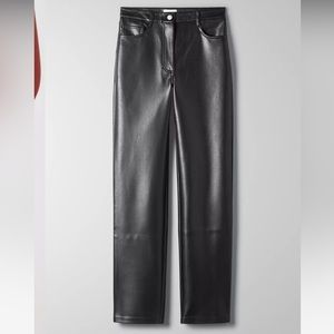 Aritzia Wilfred Free Melina Leather Pants